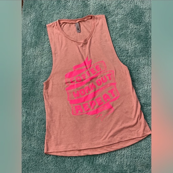 Tops New Fitness Tee Co Pink Muscle Shirt Poshmark